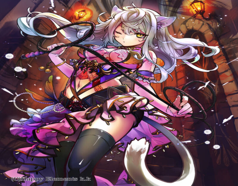 Cat-eared Girl with Whip