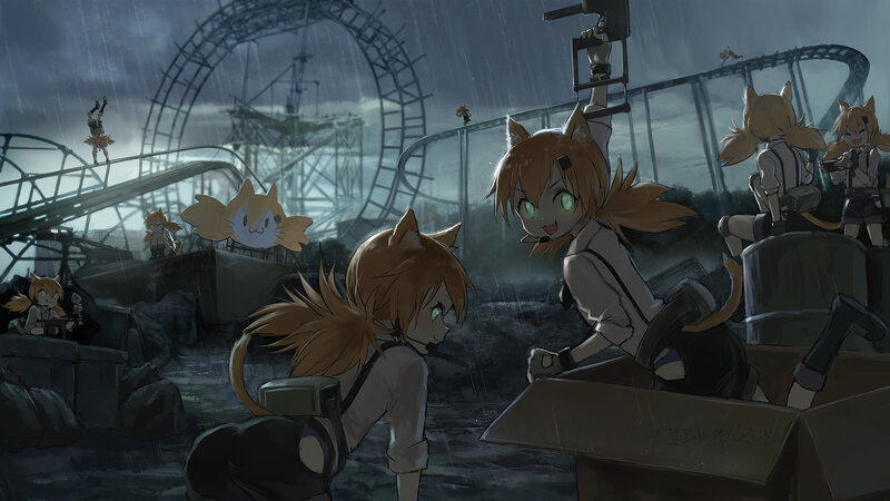 Cat-eared Girls in Ruins