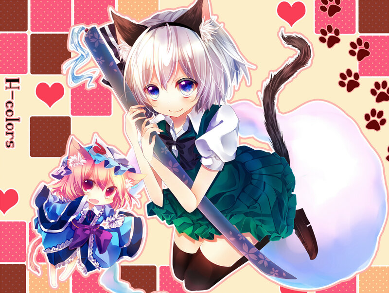 Cat-eared Girls with Sword