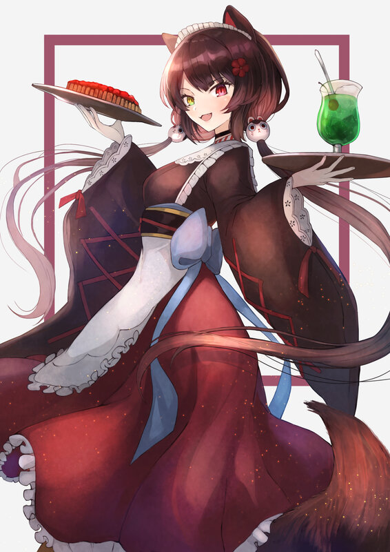 Cat-eared Maid — Red