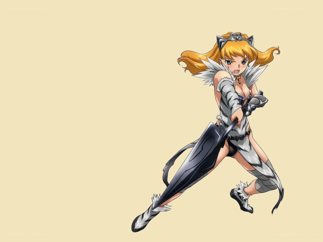 cat-eared warrior woman