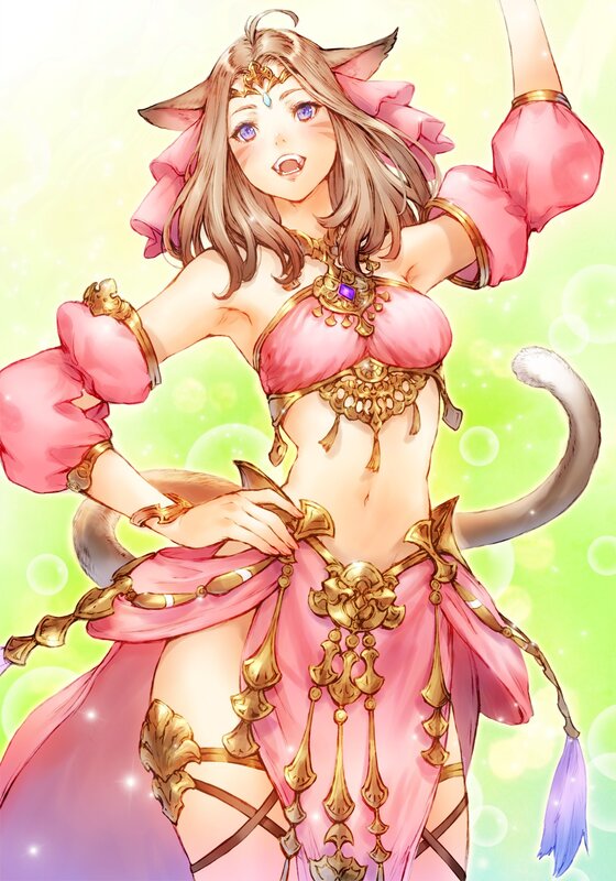 Cat-eared Woman Dancing