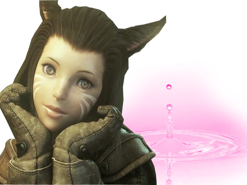 Cat-eared Woman in Gloves