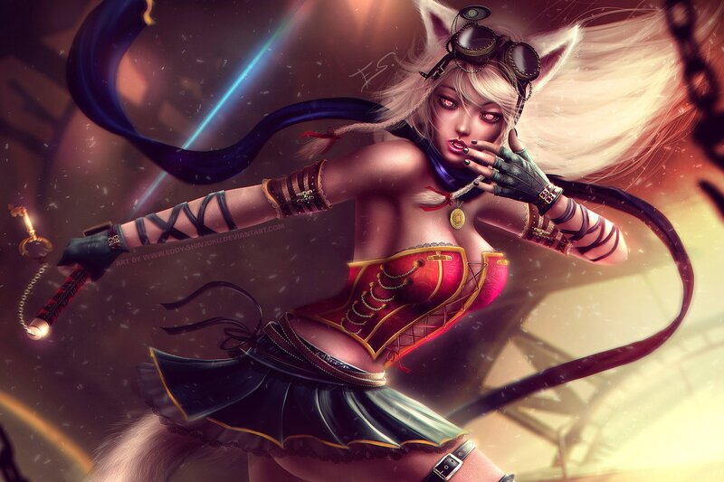 Cat-eared Woman with Sword