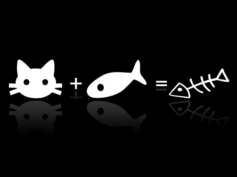 Cat Eating Fish