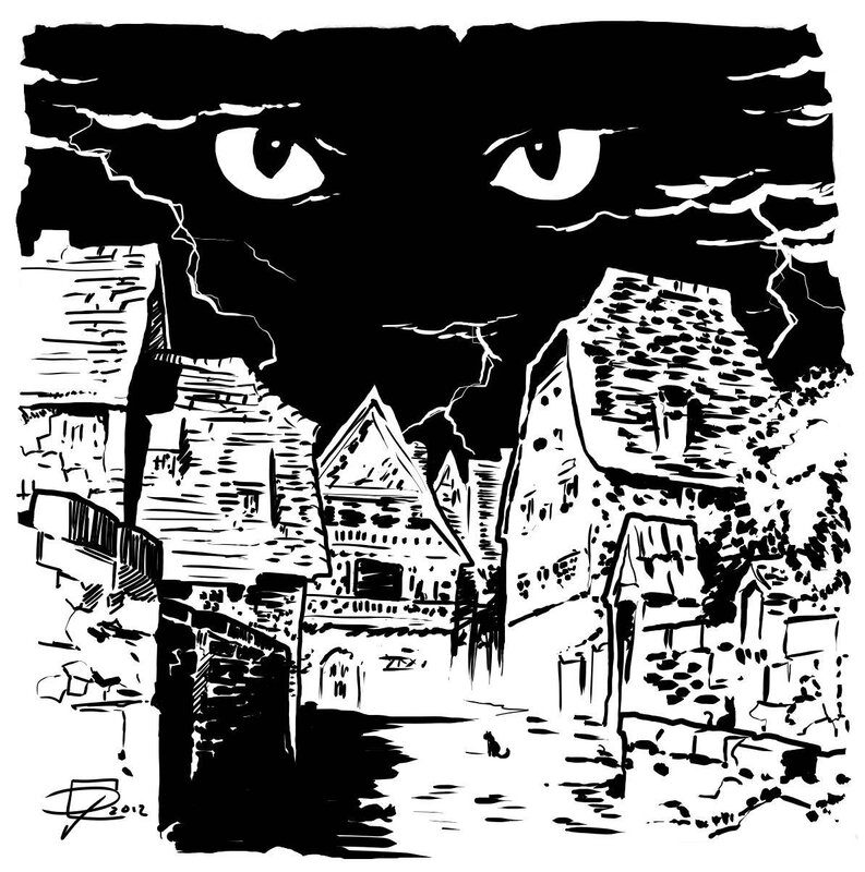 Cat Eyes over Village