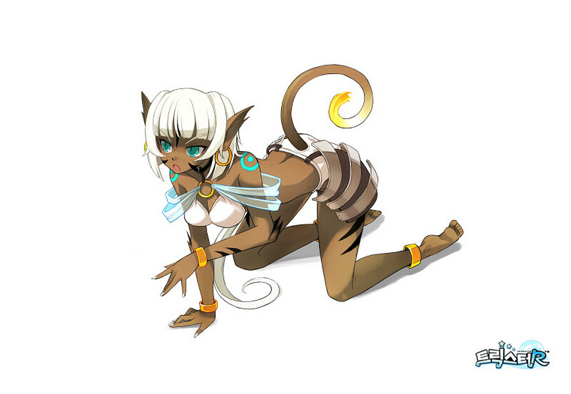 cat girl character art