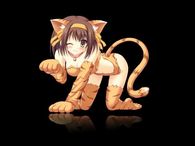 cat girl character art