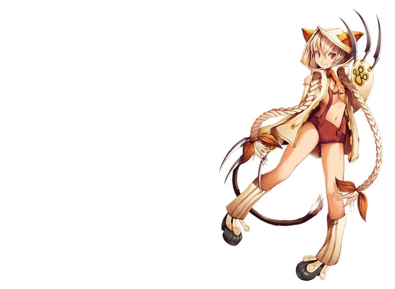 cat girl character art