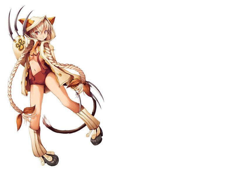 cat girl character art
