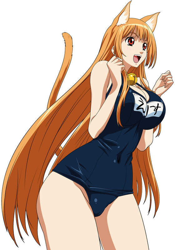 cat girl in swimsuit