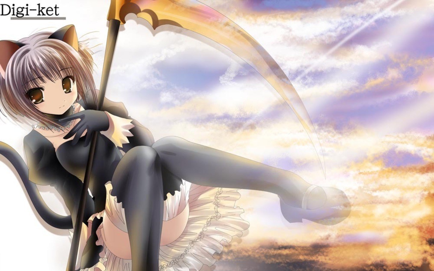 cat girl with scythe