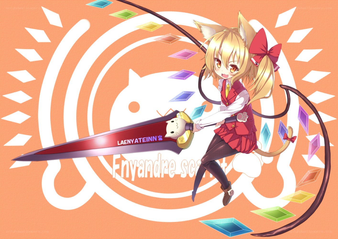 cat girl with sword