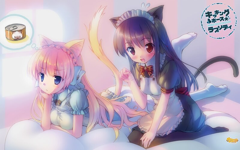 cat girls in maid outfits