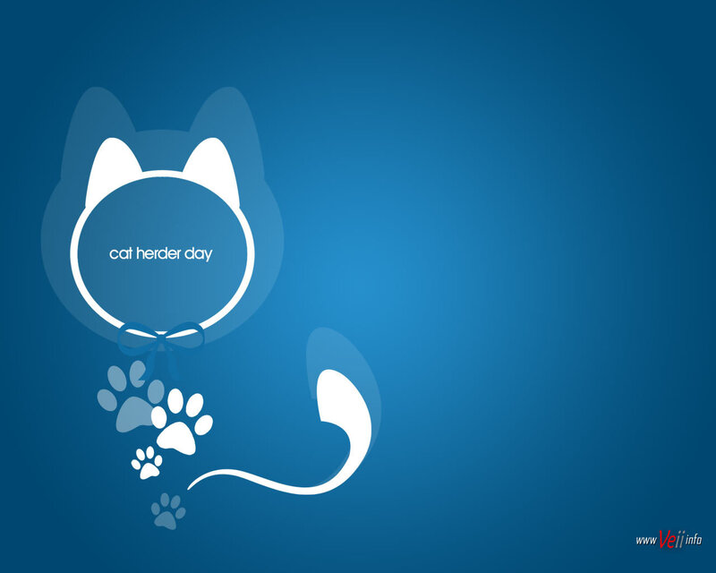 cat herder day graphic