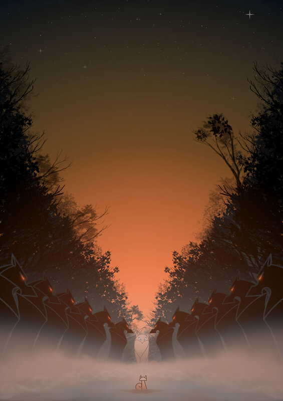 Cat in a Forest