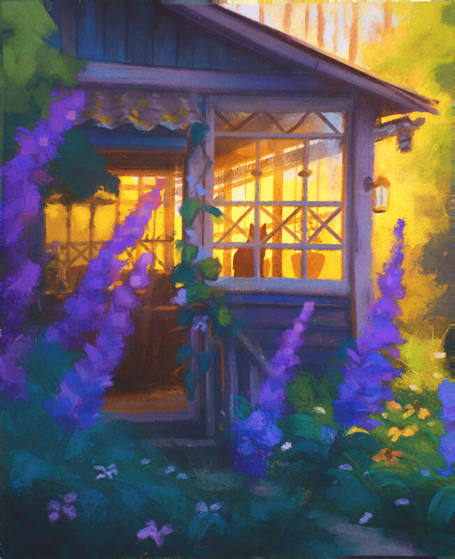 Cat in Garden Shed