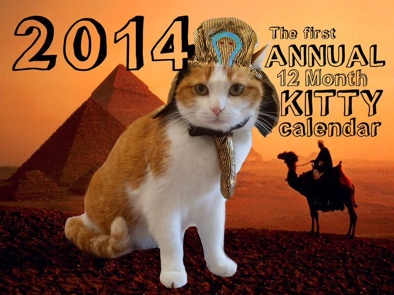 Cat in Pharaoh Hat