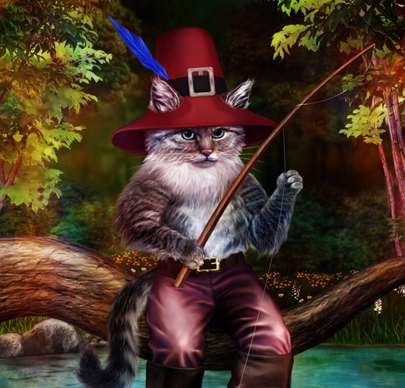 Cat in Pilgrim Hat