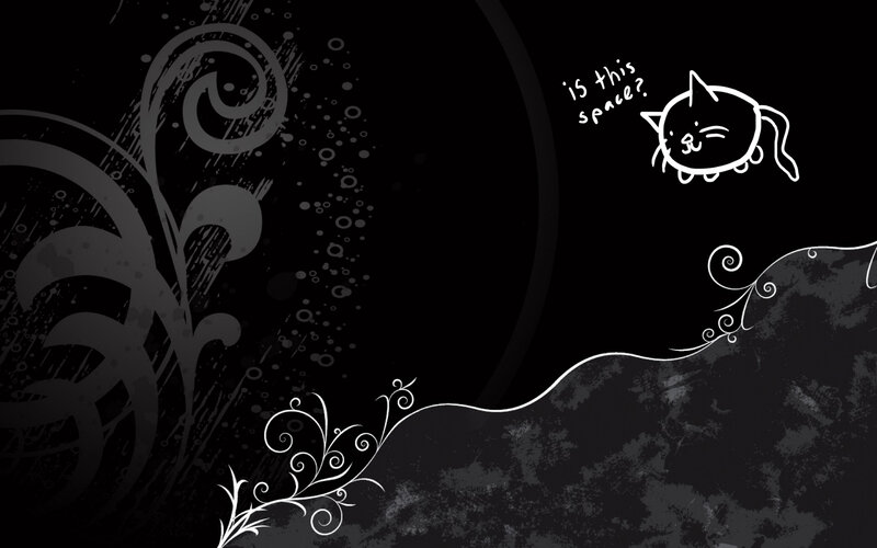 cat in space doodle