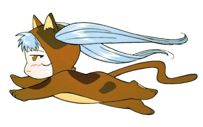 cat-like character flying