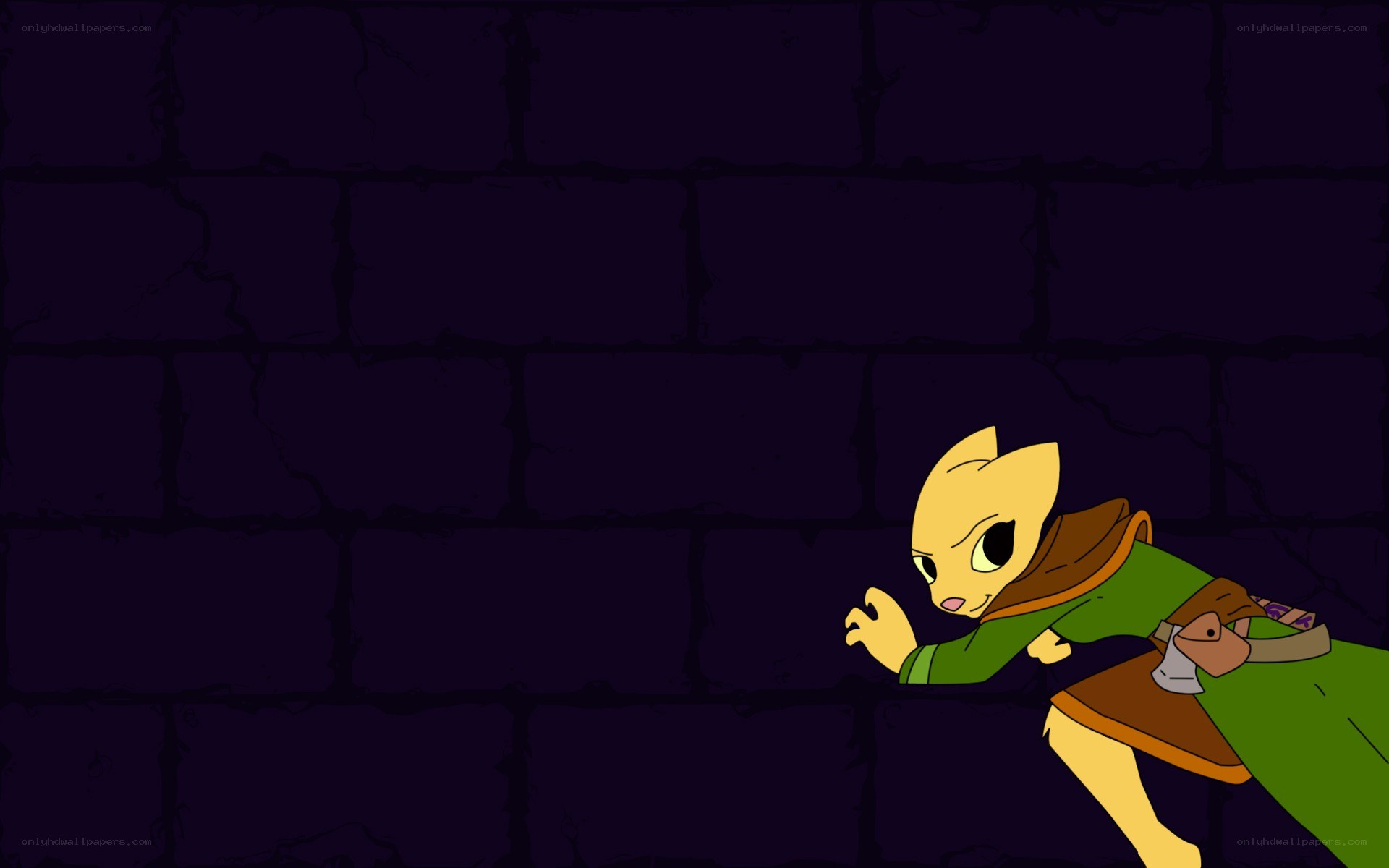cat-like character in dungeon
