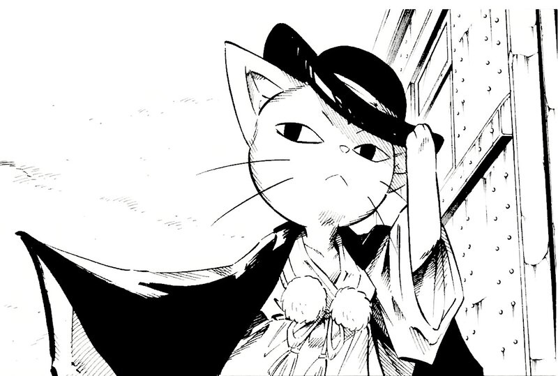 Cat-like Character in Hat — Black