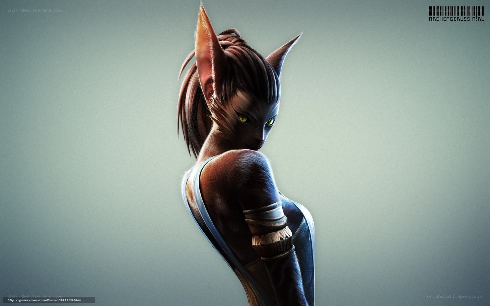 cat-like character portrait
