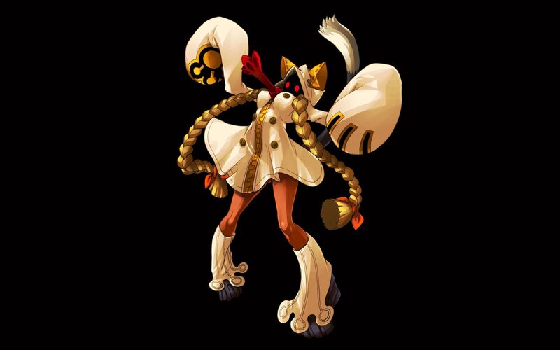 Cat-like Character — White, Dramatic