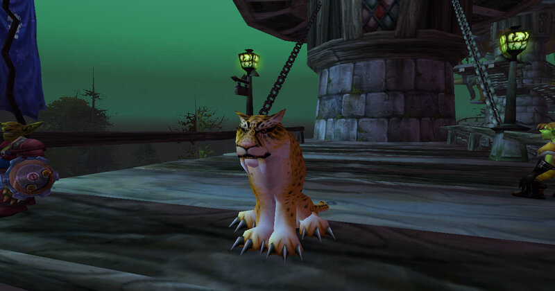 cat-like creature in a game scene