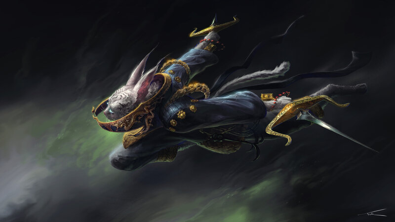 Cat-like Creature in Armor — Black