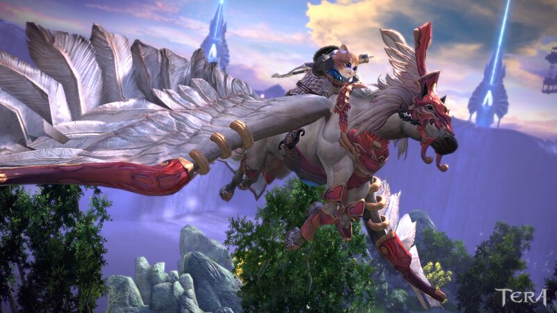 Cat-like Creature on Winged Mount