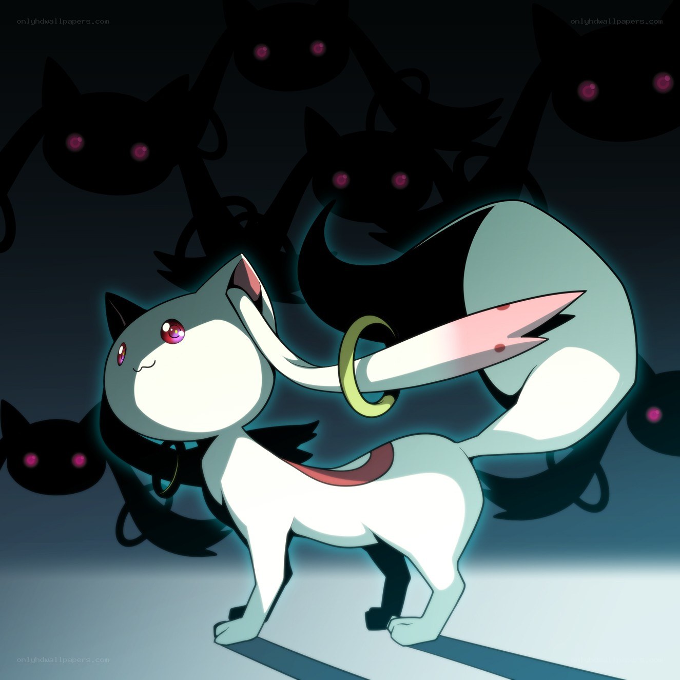Cat-like creature with glowing eyes