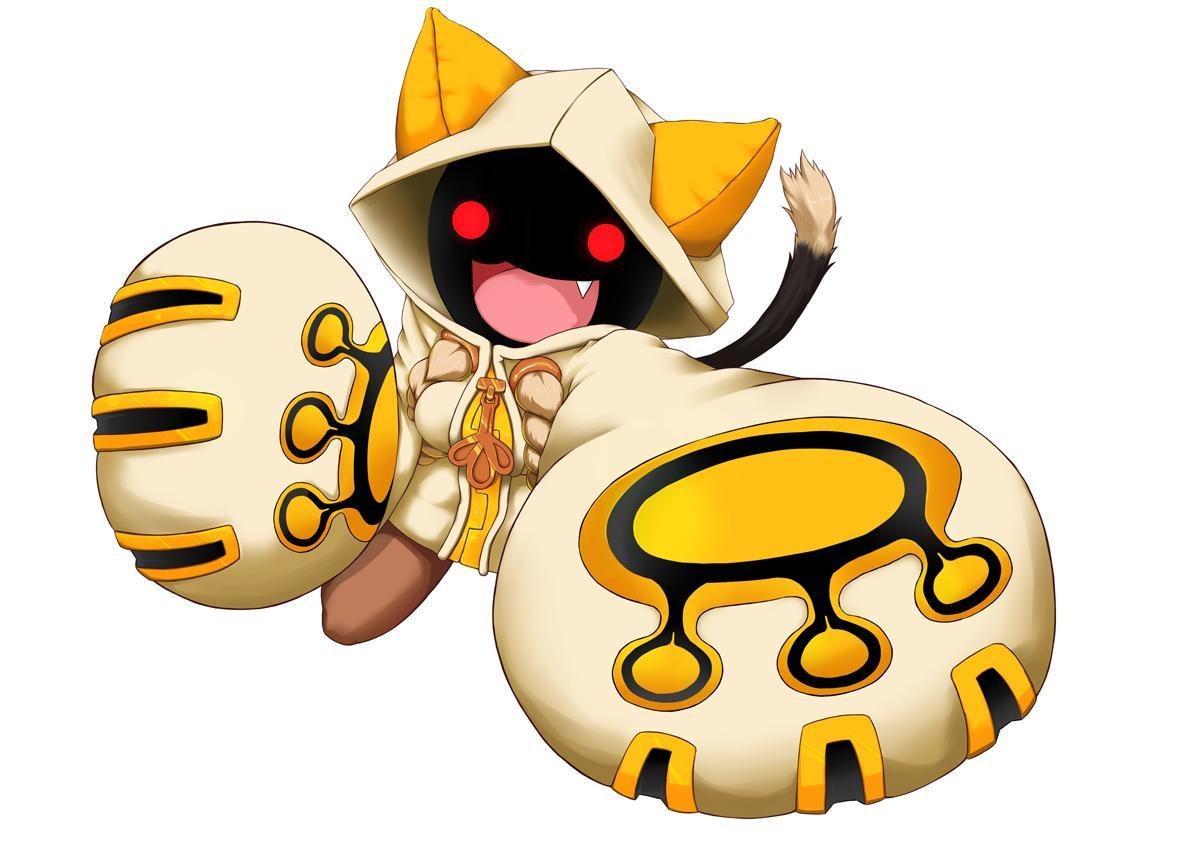 cat-like creature with large paws
