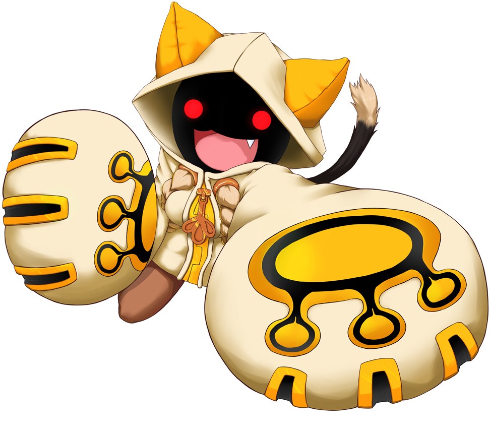 cat-like creature with large paws