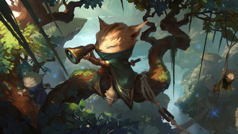 Cat-like Creature with Telescope