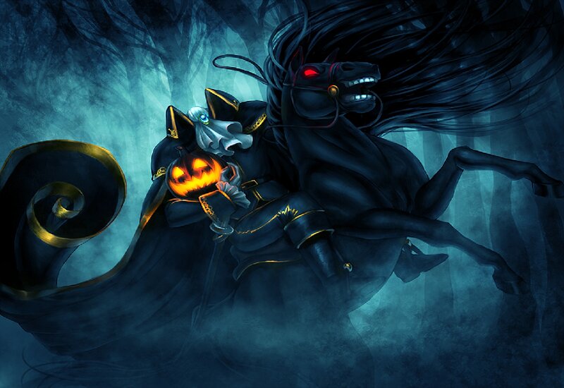 Cat-like Figure on Horse