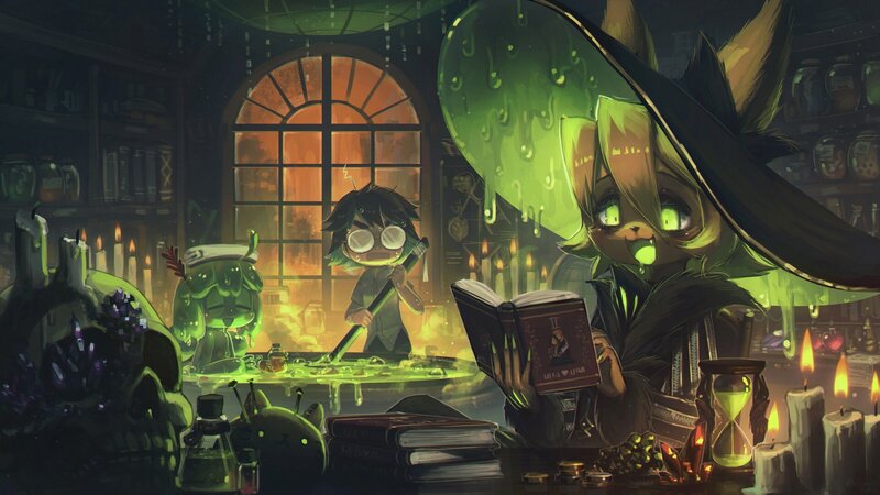 Cat-like Mage in Lab