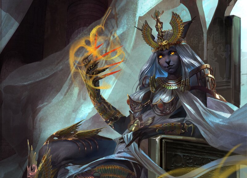 Cat-like Woman with Crown