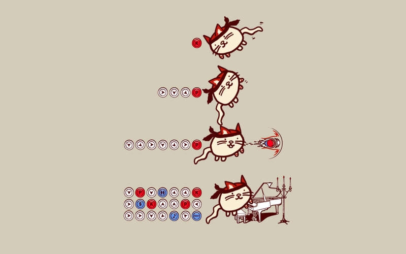 cat ninja game sprites