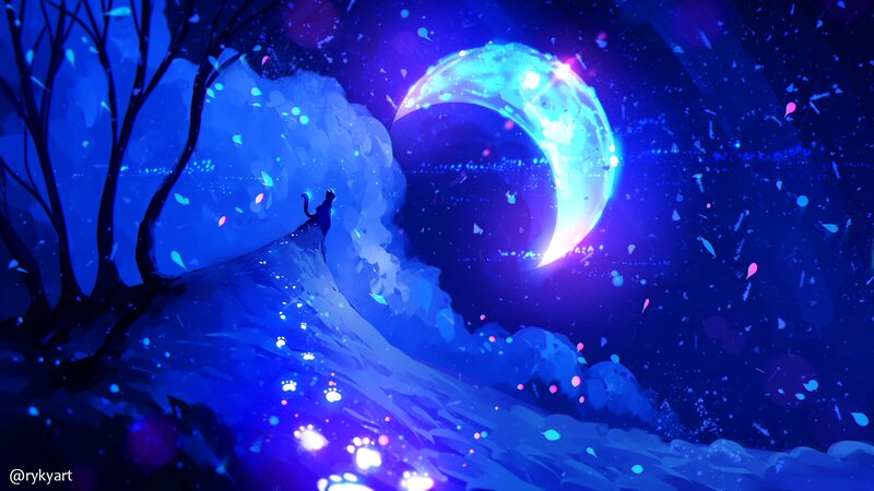 Cat on a Hill — Blue