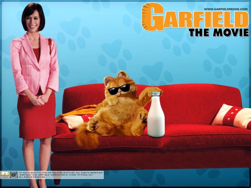 Cat on Red Couch