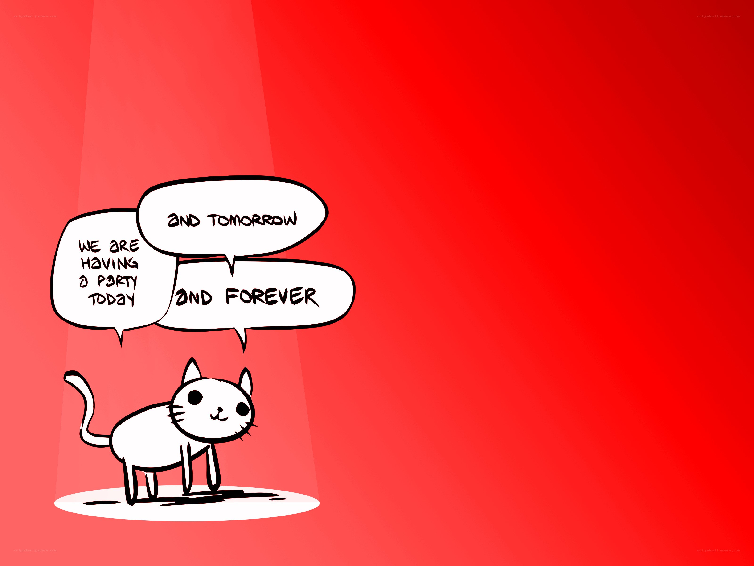 cat party announcement