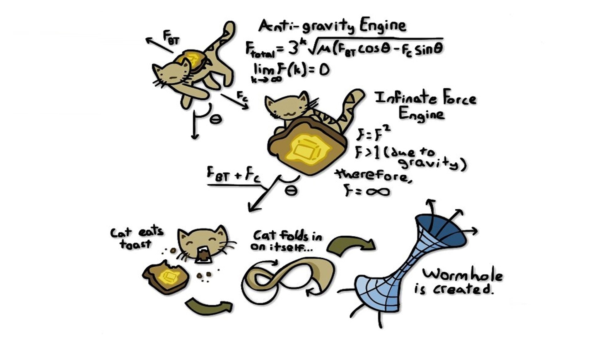 cat physics diagram