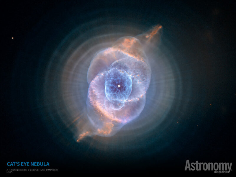 Cat's Eye Nebula — Blue, Dramatic, Photograph, Stars