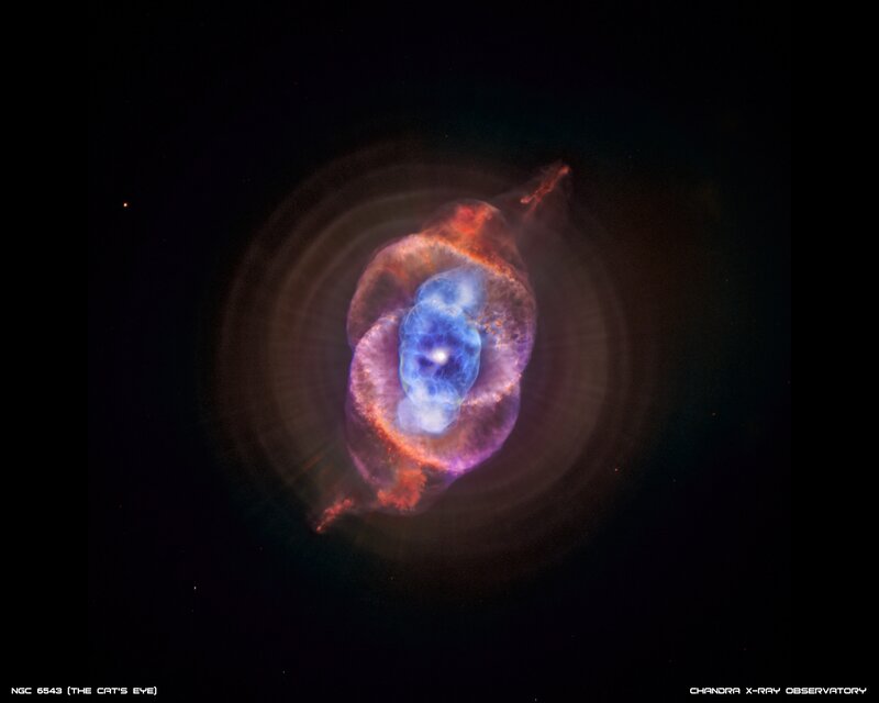 Cat's Eye Nebula — Blue, Dramatic, Photograph