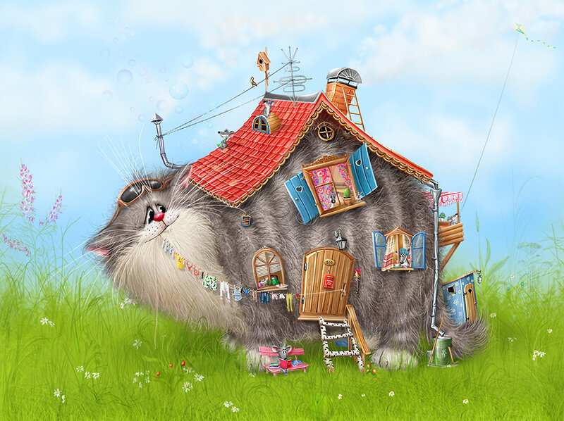 Cat-shaped House