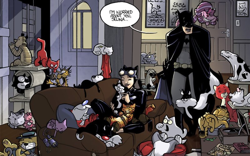 Cat-themed Room with Characters