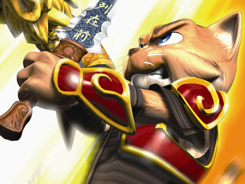 cat warrior with sword