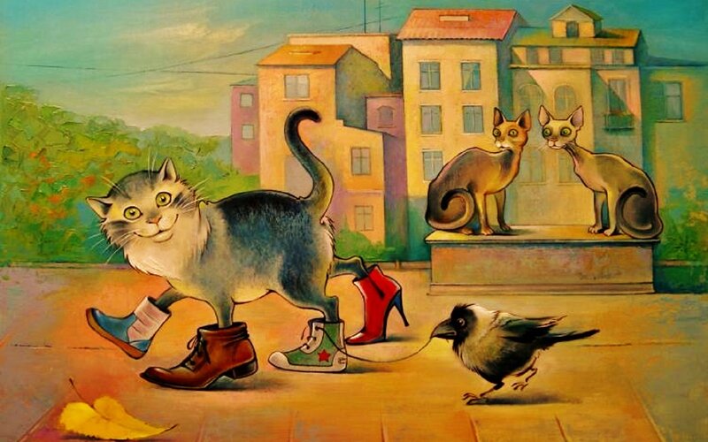 Cat Wearing Shoes